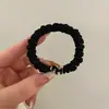 Goma de pelo negra minimalista para coleta de Año Nuevo, scrunchie rojo del Año del Caballo, accesorio para el cabello versátil y elegante, adorno para el cabello de alta gama