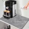 Tapete de Café de Cor Sólida de Lama Diatomácea Transfronteiriço Absorvente Padrão Mármore Tapete Leting Amazon Daifa Mesa de Jantar Tapete de Isolamento Térmico