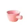 Prato de Cerâmica Personalizado com Alça para Uso Doméstico, Mini Leiteira, Tigela Pequena para Molho, Xícara de Creme com Alça, Prato para Condimentos