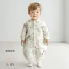 Saco de dormir para bebé sin huesos con cremallera, manta anti-patadas, ropa para el hogar para recién nacidos, 50 g, acolchado, saco de dormir para recién nacidos con piernas separadas