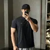 Camiseta de manga corta para hombre para correr y fitness, de secado rápido, fresca, de fabricante original, textura de panal, alta elasticidad