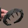 Faixa de Cabeça Outono e Inverno para Mulheres, Faixa de Cabeça de Aba Larga para Lavar o Rosto, Coque de Cabelo Retrô com Topo Alto, Acessório de Cabeça de Luxo Acessível para Uso Externo