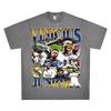 Camiseta Americana Transfronteriza MODRIC Real Madrid Modric Estampada Manga Corta Vintage Lavada Pesada Holgada Ins