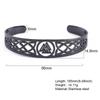 Venta caliente europea y americana en AliExpress Símbolo nórdico Vika nudo celta amuleto pulsera ajustable de acero inoxidable