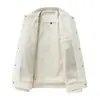 Chaqueta casual para hombre estilo americano con cuello de solapa, nuevo abrigo corto informal holgado estilo ropa de trabajo para hombre, primavera y otoño 2026