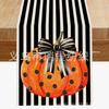 Bandeira de Mesa de Halloween Transfronteiriça Fantasma Anão Abóbora Decoração de Mesa Festiva Isolante Antiderrapante Bandeira de Mesa de Linho Atacado