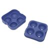 Molde de Bola de Gelo de Silicone com 4 Furos, Bandeja de Gelo de Silicone, Molde de Bandeja de Gelo de Silicone com 4 Bolas de Gelo Redondas Conectadas, Não Tem Medo de Quebrar e Bandeja de Gelo Durável