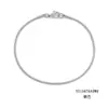 Pulsera de Cadena Redonda de Serpiente Coreana Pulsera de Acero Inoxidable Chapado en Oro Joyería de Moda para Hombres y Mujeres Pulsera Fina Lote