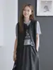 Colete blazer estiloso em retalhos com babados para mulheres, estilo curto, nova moda outonal, solto e versátil, adequado para sobreposição