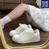 2025 Nueva Tendencia Nacional Versátil Simple Moda Diseño de Nicho Zapatos de Pan Zapatos Blancos Casuales Deportivas para Estudiantes