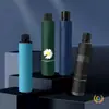 Paraguas Grande para Protección Solar y de Lluvia, Adecuado para Hombres y Mujeres, Estudiantes, Plegable, Reforzado, Resistente al Viento, Paraguas para Dos Personas, Duradero, con Recubrimiento Negro