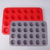 12/24 mesmo molde de bolo de silicone hemisférico molde de cozimento antiaderente silicone assadeira engrossada 24 mesmo redonda