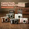 Cámara Mirrorless Retro Nueva de Campo Cruzado CCD con Pantalla abatible para Selfies, para Grabación de Foto y Video, Cámara Digital de Alta Definición para Vlogging