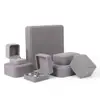 Caja de Joyería Caja de Joyería de Terciopelo Caja para Anillos Caja para Pendientes Caja para Pulseras Collares Caja de Empaque para Joyería