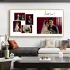 Enquadramento de foto de casamento montado na parede moldura de foto borda estreita personalizado estúdio cabeceira foto de casamento retrato de família crianças 3648