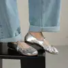 Sapatos Mary Jane de Pele de Ovelha Plissados Macios 2026 Primavera Planos Versáteis Bico Redondo Couro Genuíno Tira Única Sapatos Femininos