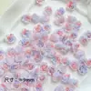 Novo tonto mão esfregar rosa macio flor contas soltas diy com contas material feito à mão pulseira colar acessórios