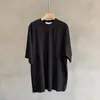Nova Camiseta Masculina de Manga Curta para o Verão Textura Plissada Solta Manga Meia Manga Camada Base Silhueta Estilo Coreano Sensação Vertical
