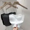 Camisola Interior de Tirantes para Principios de Primavera, Top Blanco de Mujer de Moda sin Espalda con Copas, Top Tubo de Abrigo