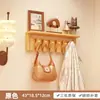 Perchero con forma de teclas de piano con estante para entrada, perchero creativo de madera maciza con gancho para pared