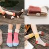 Par Meias Coreanas Estilo Harajuku Coração Pequeno Vermelho Coração Pêssego Meias de Cano Curto Femininas em Formato de Coração