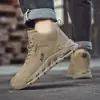Botas Martin Casuales Antideslizantes de Moda Nueva Otoño para Hombre Zapatos de Caña Alta para Hombre para Exteriores y Viajes al Trabajo Zapatos de Trabajo Deportivo para Protección Laboral