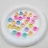 Mini grampo de cabelo pequeno infantil acessórios de cabelo de plástico com glitter presilha de cabelo fofa de gelatina para cabelo de bebê trançado grampo de cabelo quebrado presilha de cabelo