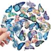 Compra Directa Transfronteriza [con Certificación Ce.Cpc] 56 Piezas de Pegatinas Transparentes de Flores y Mariposas Soñadoras y Hermosas para Journaling