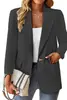 Traje Casual de Color Sólido con Solapa, Corte Delgado, Botón Único, Elegante Blazer para Mujer, Nueva Moda Europea y Americana 2026