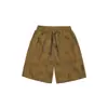 Rumei Estilo Retro Vintage Americano Marca da Moda Estilo College Shorts Listrados para Homens e Mulheres, Shorts de Cinco Pontos Casuais Soltos de Casal para o Verão