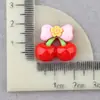 Material de Dibujos Animados DIY Pinza de Pato Pinza de Cereza Hecha a Mano Accesorios de Resina de Una Palabra Accesorios de Pegamento de Crema Accesorios para el Cabello Accesorios para el Peinado