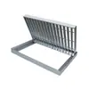 Placa de Rejilla de Acero, Placa de Rejilla de Acero Galvanizado en Caliente, Placa de Peldaño de Rejilla de Acero Portante Entrelazada Soldada a Presión, Placa de Malla de Acero Inoxidable Dentada