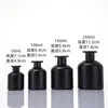 En stock botella de aromaterapia dormitorio sala de estar botella vacía vidrio sin fuego ratán botella de fragancia 100ml panza grande negro mate