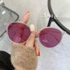 Gafas Fotocromáticas para Miopía para Mujer, Luz Antiazul, Se Pueden Personalizar con Graduación, Estilo Coreano, Montura de Color Sólido que Cambia de Color, Lente Marrón