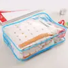 Saco de embalagem para suprimentos de gel de banho de PVC bolsa de mão transparente para shampoo bolsa de acabamento cosmético saco com zíper de plástico