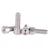Tornillo hueco hexagonal para escape de acero inoxidable 304, tornillo pasante con cabeza hexagonal, procesamiento de M6, tornillo hueco perforado con rosca