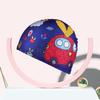 Gorro de Natación Infantil de Dibujos Animados Gorro de Tela Cómodo Gorro de Natación para Bebé Niños y Niñas Estudiantes de Primaria Equipo de Entrenamiento para Piscina