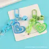 Llavero Colgante de Campana Creativa en Forma de Corazón para Coche, Accesorio de Cadena Acrílica Fresco y Colorido, Decoración para Bolso de Pareja