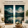 Cortinas gruesas opacas transfronterizas para dormitorio, sala de estar y estudio, venta al por mayor con estampado geométrico de impresión digital, hechas a medida por el fabricante