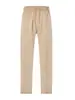 Pantalones casuales para hombre de verano, transpirables, de ajuste holgado, cintura alta con cordón, tejido de sarga de imitación de algodón, transfronterizos europeos y americanos