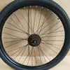 Conjunto Completo de Acessórios para Roda Traseira de Bicicleta, Incluindo Pneus, Aros, Montagem de Conversão de Freio V-Brake para Freio a Disco, Roda Traseira de Mountain Bike