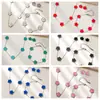 Juego de Joyería de Acero de Titanio de Trébol de Cinco Hojas, Joyería de Acero Inoxidable que no se decolora, Estilo de Lujo Ligero, Directo del Fabricante, Popular en Europa y América