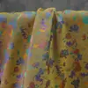 Novo Tecido Decorativo Tecido Estilo Chinês Imitação Brocado da Dinastia Song na Cor de Cabacinha Banhada a Ouro, Tecido Jacquard Estilo Nacional para Cheongsam, Hanfu e Caixas de Joias