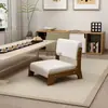 Silla de suelo Silla Tatami Taburete con respaldo estilo japonés Cama para uso en mirador de madera maciza Silla para habitación japonesa Silla sin patas