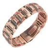 Pulsera Magnética Cruzada Europea y Americana TK Más Vendida Bronce Cepillado Retro Creativo Textura Finamente Tallada Completamente Magnética para Hombre