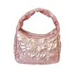 Bolsa plissada tipo nuvem de bolhas de alto valor, estilo coreano, mini bolsa de mão moderna, nova bolsa elegante e doce para mulheres