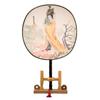 Leque de palácio de seda de beleza de estilo antigo, presente de artesanato feminino, figura de beleza, leque de palácio, atrações turísticas, festival, leque de palácio