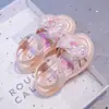 Sandalias para Niña Brillantes de Princesa Zapatos Antideslizantes Verano Nuevo Niña Pequeña Sandalias de Pedrería y Cristal Punta Abierta Suela Suave Zapatos para Bebé