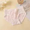 Ropa interior de algodón para bebé grado A, algodón puro para mujer, refuerzo antibacteriano, transpirable, de cintura media, que se ajusta a la cadera, linda, para niñas jóvenes y estudiantes, calzones tipo triángulo