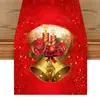 Toalha de mesa de Natal transfronteiriça nova linho impressão criativa boneco de neve velho tapete de mesa atmosfera decorações de mesa de Natal